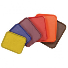 Plastikplatte rechteckig extra-Stark Blau 35,5x45,3cm (1 Stück)