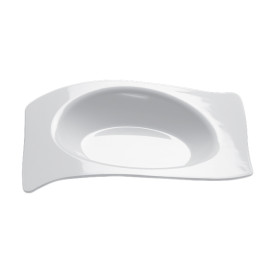 Plastikteller "Flat" weiß 8x6,6 cm (500 Stück)