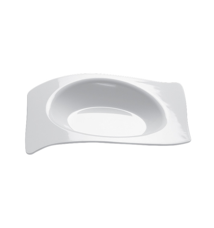Plastikteller "Flat" weiß 8x6,6 cm (50 Stück) Plastikteller "Flat" weiß 8x6,6 cm (50 Stück)