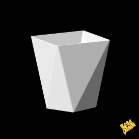 Plastikbecher "Diamond" weiß 100 ml (500 Stück)