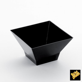 Plastikschüssel "Pagoda" Schwarz 150 ml (12 Stück)