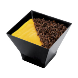 Plastikschüssel "Pagoda Medium" 200ml Schwarz (240 Stück)