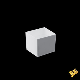 Plastikschüssel "Cube" Weiß 60 ml (15 Stück)