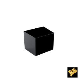 Plastikschüssel "Cube" Schwarz 60 ml (15 Stück)