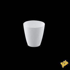 Plastikbecher "Punto" Weiß 60 ml (25 Stück)