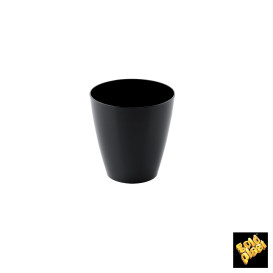 Plastikbecher "Punto" Schwarz 60 ml (25 Stück)