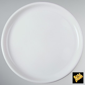Plastikteller Rund für Pizza Weiß Ø350mm (72 Stück)