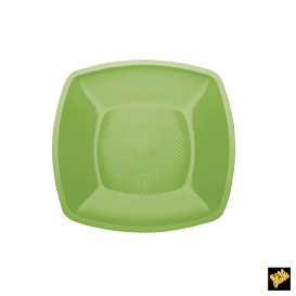 Plastikteller Flach Grasgrün 180mm (25 Stück)