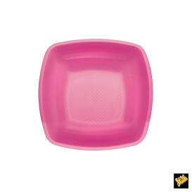 Plastikteller Tiefe Fuchsie PP 180mm (25 Stück)