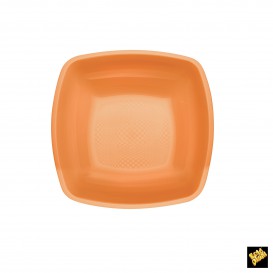 Plastikteller Tiefe Orange PP 180mm (25 Stück)