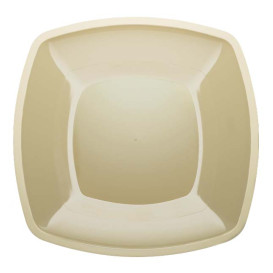 Plastikteller Flach Creme PS 300mm (12  Stück)