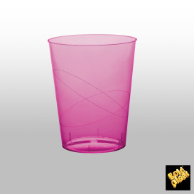 Becher aus Hartplastik Fuchsie Transp. PS 200ml (500 Stück)