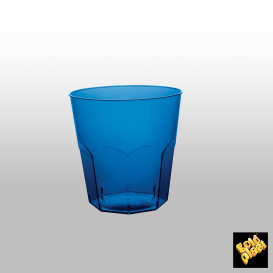 Plastikbecher Cocktail Blau Transp. PS Ø73mm 220ml (50 Stück)