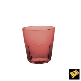 Plastikbecher Rot Transp. PS Ø73mm 220ml (50 Stück)