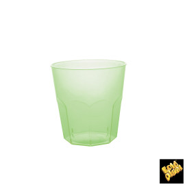 Plastikbecher Grasgrün Transp. PS Ø73mm 220ml (500 Stück)