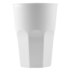 Plastikbecher für Cocktail Weiß PP Ø84mm 350ml (20 Stück)