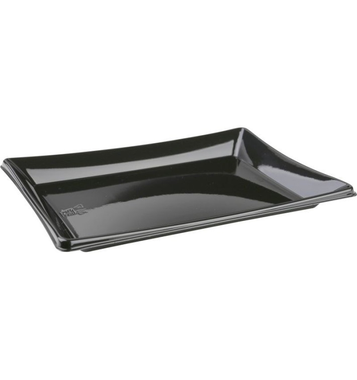 Plastikplatte rechteckig schwarz 35x16cm (50 Stück) Plastikplatte rechteckig schwarz 35x16cm (50 Stück)