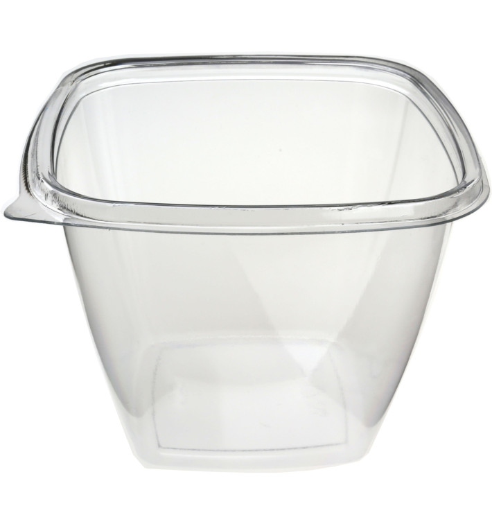 Salatschale aus Plastik Viereckig PET 500ml (50 Stück) Salatschale aus Plastik Viereckig PET 500ml (50 Stück)