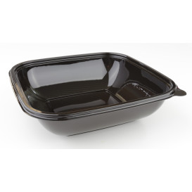 Salatschale Plastik 190x50mm Schwarz PET 1000ml (50 Stück)