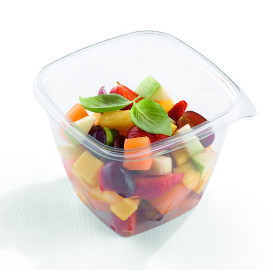 Salatschale aus Plastik 120x130mm PET 1000ml (50 Stück)