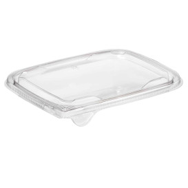 Deckel Flach für Plastiksalatschale PET 18x14cm (63 Stück)