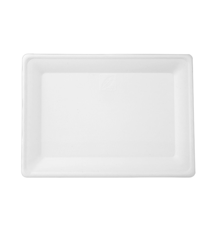 Teller Rect. Zuckerrohr Weiß 200x280mm (500 Stück) Teller Rect. Zuckerrohr Weiß 200x280mm (500 Stück)