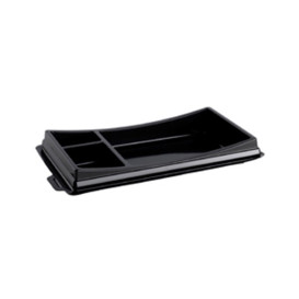 Verpackung für Sushi schwarz 199x113mm (10 Stück)
