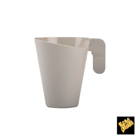 Plastiktasse Design Creme155ml (12 Stück)