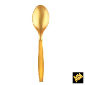Plastiklöffel Gold 190mm (50 Stück)