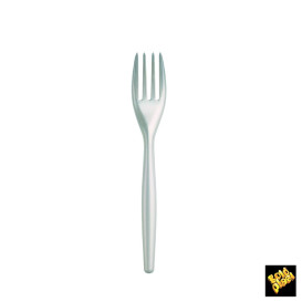 perlweiß Plastikgabel 180mm (20 Stück)