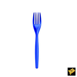 Blau Transp. Plastikgabel Easy 180mm (20 Stück)