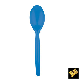 Blau Transp. Plastiklöffel Easy 185mm (20 Stück)