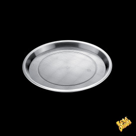 Plastiktablett Präsentation Tray Transp. Ø32cm (5 Stück)