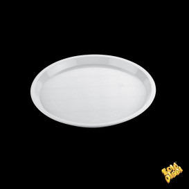 Plastiktablett Präsentation Tray Transp. Ø32cm (5 Stück)