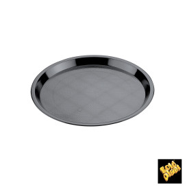 Plastiktablett Präsentation Tray Weiß Ø32cm (5 Stück)