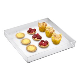 Plastiktablett Präsentation Tray Transp. Ø32cm (1 Stück)