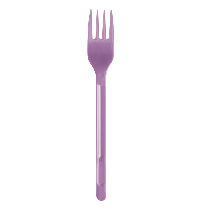 Plastikgabel Violett PS 175mm (600 Stück) Plastikgabel Violett PS 175mm (600 Stück)