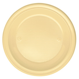 Plastikteller Tief Creme PS 220mm (30 Stück)