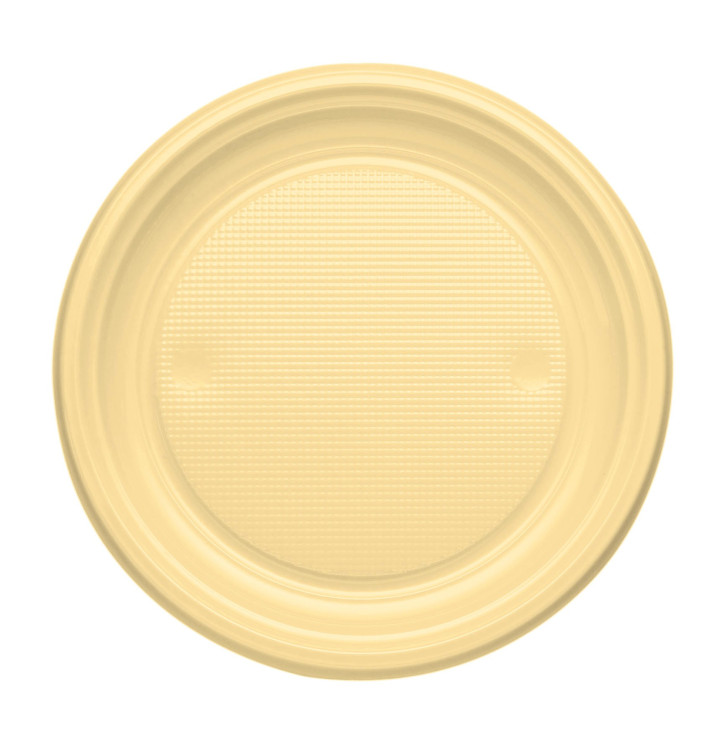 Plastikteller flach Creme PS 170mm (1100 Stück) Plastikteller flach Creme PS 170mm (1100 Stück)