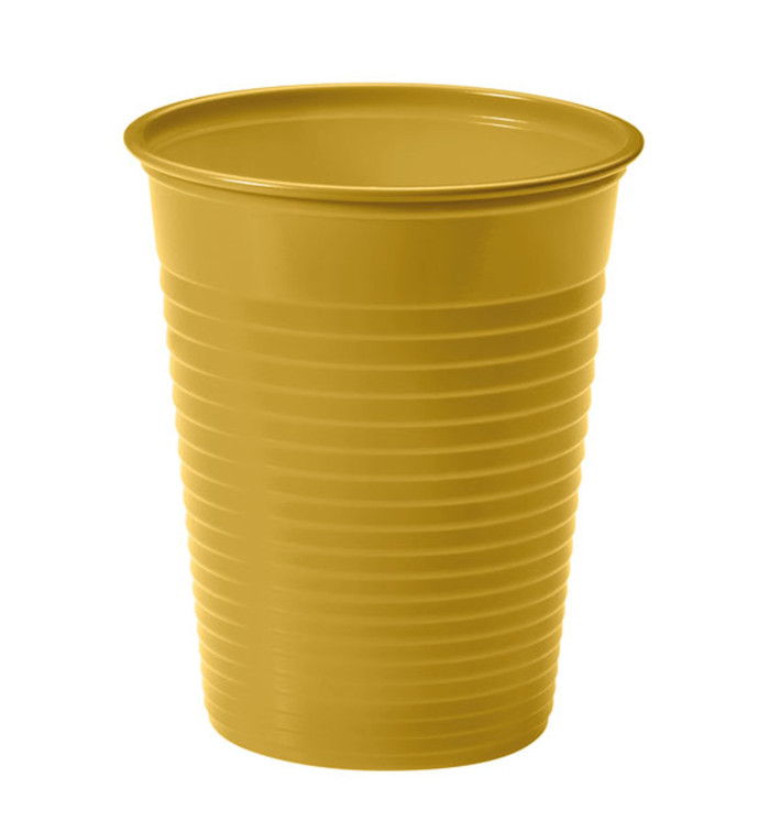 Plastikbecher Gold PS 200ml (50 Stück) Plastikbecher Gold PS 200ml (50 Stück)