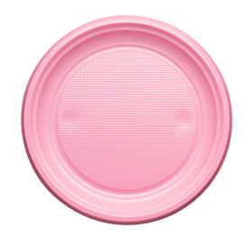 Plastikteller Flach Rosa PS 170mm (1100 Stück)