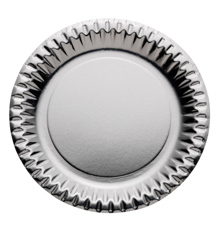 Pappteller Rund Silber 230mm (10 Stück) Pappteller Rund Silber 230mm (10 Stück)