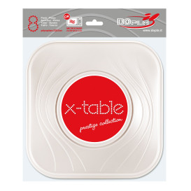 Plastikteller Platz flach Perle PP 230mm (8 Stück)