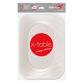 Plastiktablett Perle PP 330x230mm (2 Stück)