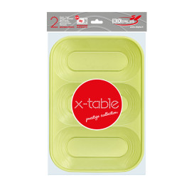 Plastiktablett Lime 3C PP 330x230mm (30 Stück)