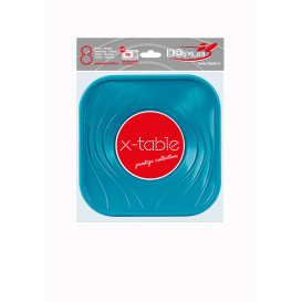 Plastikteller Platz Türkis PP 180mm (8 Stück)