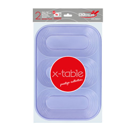 Plastiktablett 3C Violett PP 330x230mm (2 Stück)