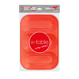 Plastiktablett Orange 3C PP 330x230mm (30 Stück)