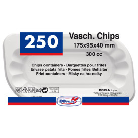 Plastiktablett weiß 300ml (250 Stück)