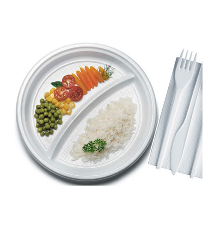Plastikteller weiß PS 220 mm (100 Einh.) Plastikteller weiß PS 220 mm (100 Einh.)